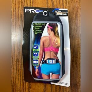 NWT Fitness Pro Active Adjustable Waistband Duel Pocket Storage